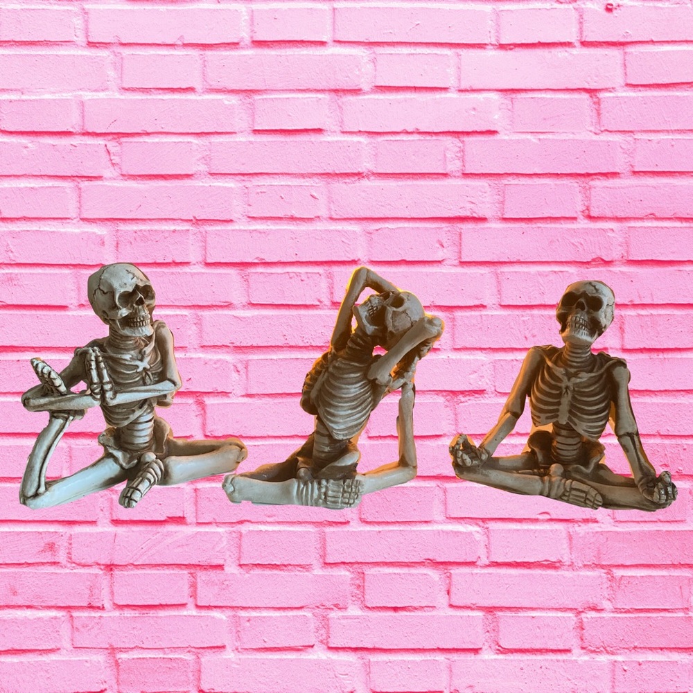 Yoga Skeleton Figurines